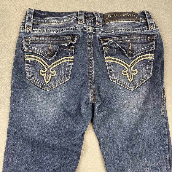 Rock Revival Denim - Rock Revival JEANS Womens 28/30 SKINNY ‎ Y2K Stretch THICK STITCH
